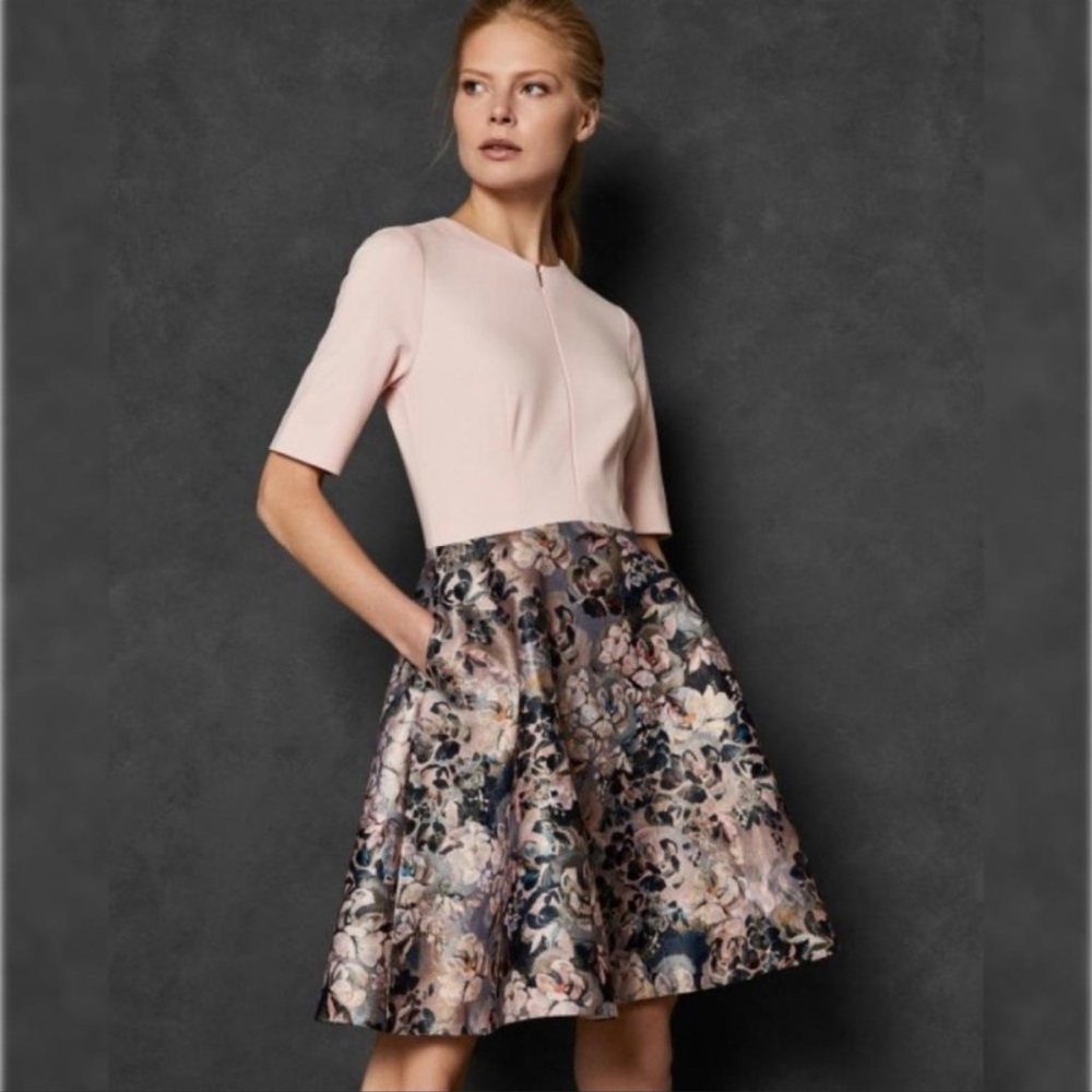 Ted Baker London Amarlia Eloquent Jacquard Skater Dress